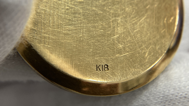金無垢時計の刻印K18